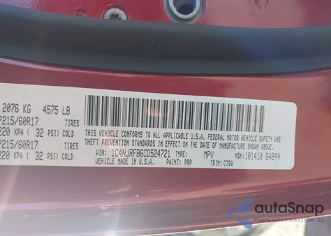 2012 Jeep Patriot Latitude z USA, uszkodzony, nr VIN 1C4NJRFB6CD524721